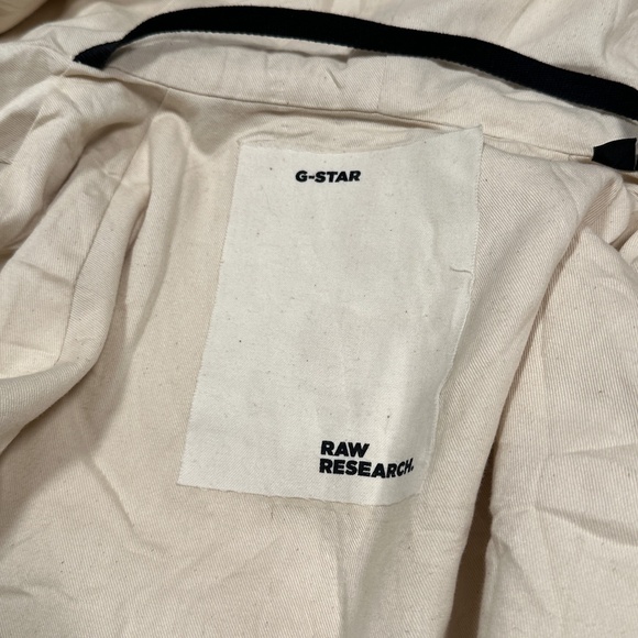 G-Star RAW Research Aitor Throup 3-in-1 Strett TS Parka Coat Cream Mens Medium - Picture 9 of 15
